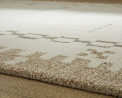 Dot - Cream / Brown / Taupe - Large Rug - 8' x 10'
