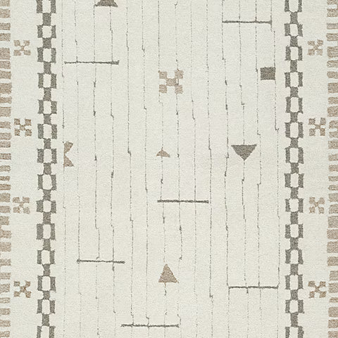 Dot - Cream / Brown / Taupe - Medium Rug - 5' x 7'