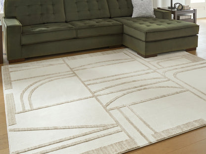 Farongrove - Ivory / Beige - Large Rug - 8' x 10'