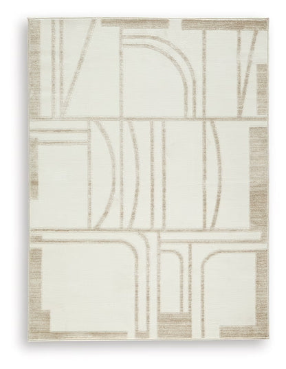Farongrove - Ivory / Beige - Medium Rug - 5' x 7'