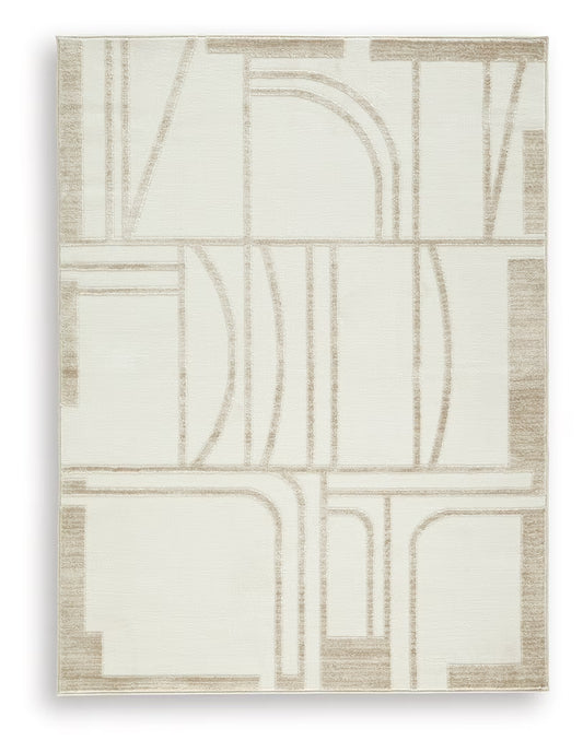 Farongrove - Ivory / Beige - Medium Rug - 5' x 7'