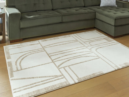 Farongrove - Ivory / Beige - Medium Rug - 5' x 7'