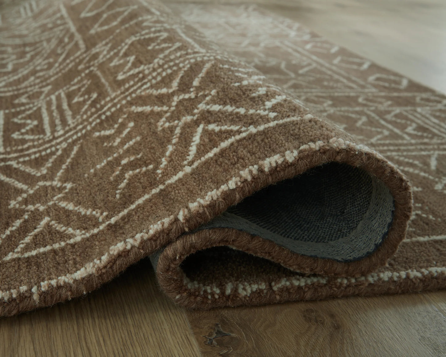 Merrittman - Brown / Ivory - Large Rug - 8' x 10'