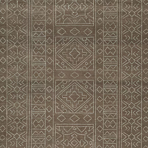 Merrittman - Brown / Ivory - Large Rug - 8' x 10'