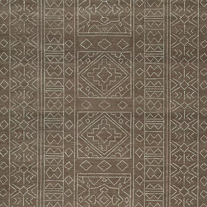 Merrittman - Brown / Ivory - Large Rug - 8' x 10'