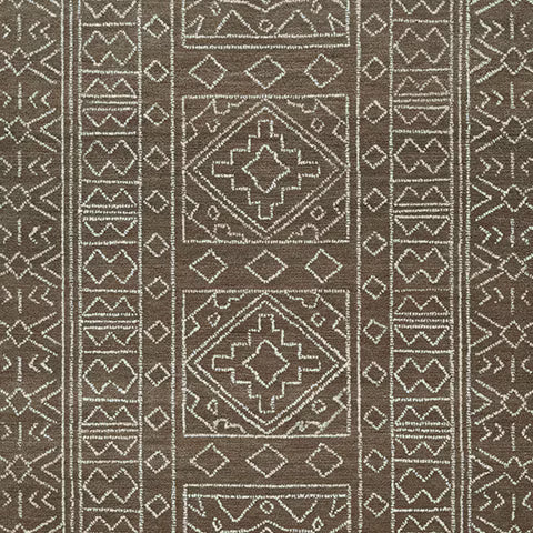 Merrittman - Brown / Ivory - Medium Rug - 5' x 7'