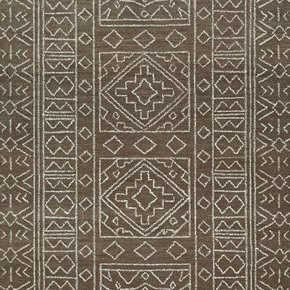 Merrittman - Brown / Ivory - Medium Rug - 5' x 7'