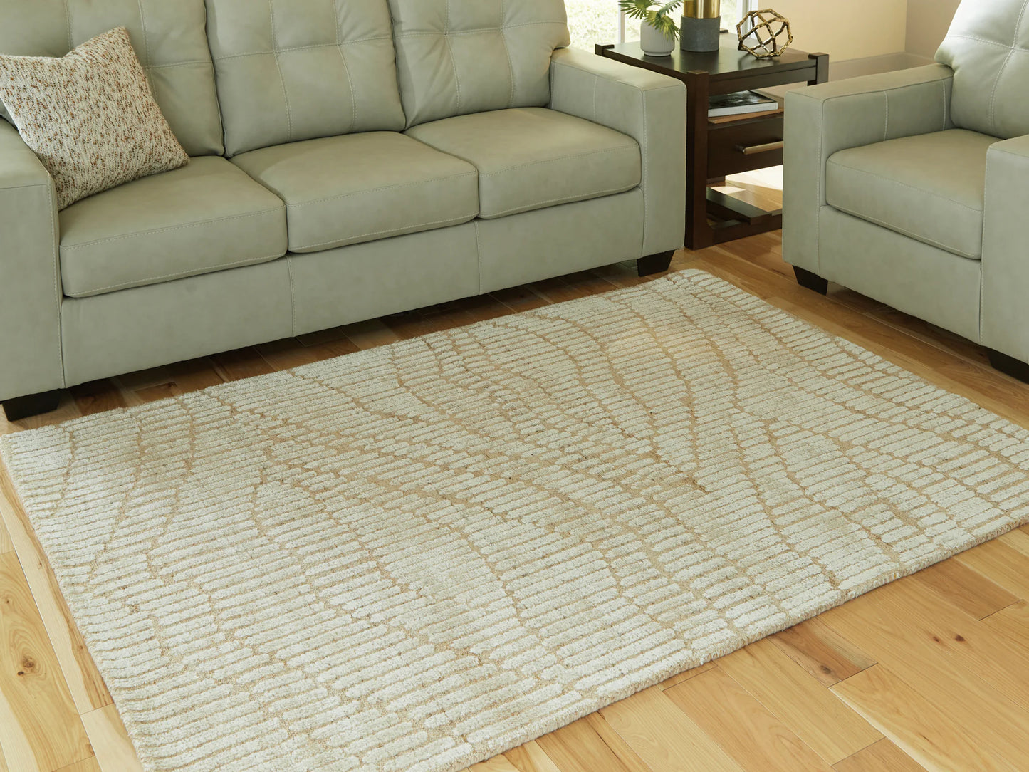 Jaseena - Beige / Tan - Medium Rug - 5' x 7'