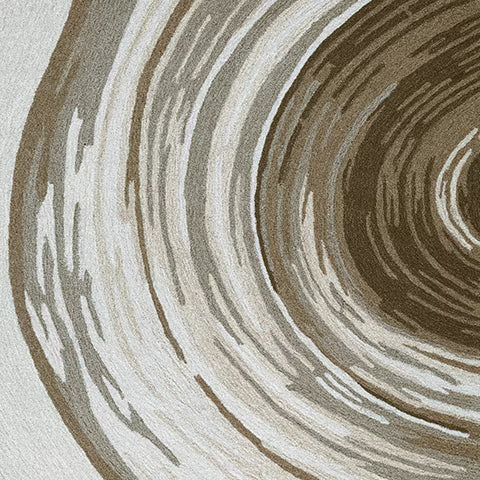 Rizwana - Ivory / Brown / Gray - Medium Rug - 5' x 7'