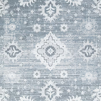 Avanworths - Blue / Gray / Ivory - Washable Medium Rug - 5' x 7'