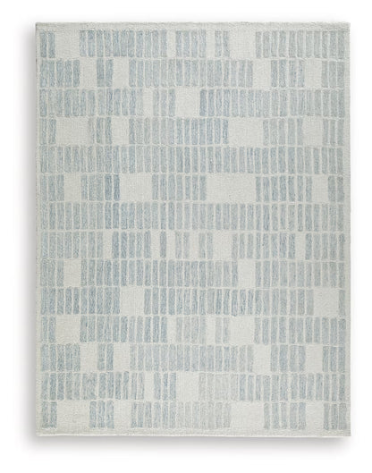 Dylanton - Ivory / Blue - Large Rug - 8' x 10'