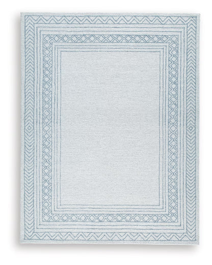 Azelhurst - Blue / Ivory / Gray - Large Rug - 8' x 10'