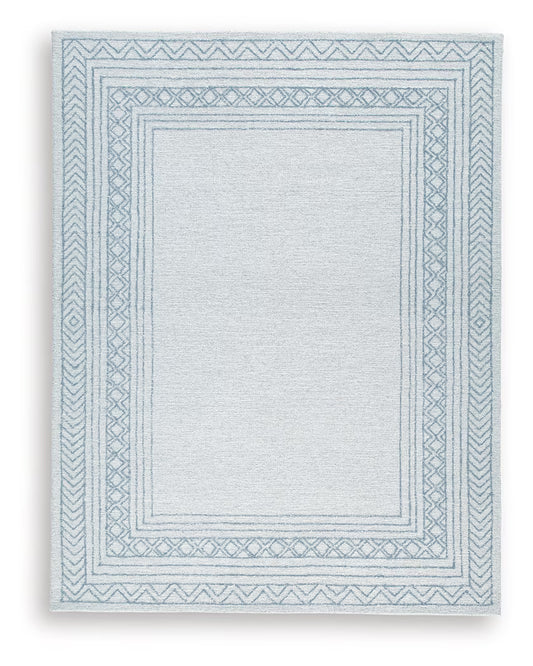 Azelhurst - Blue / Ivory / Gray - Large Rug - 8' x 10'