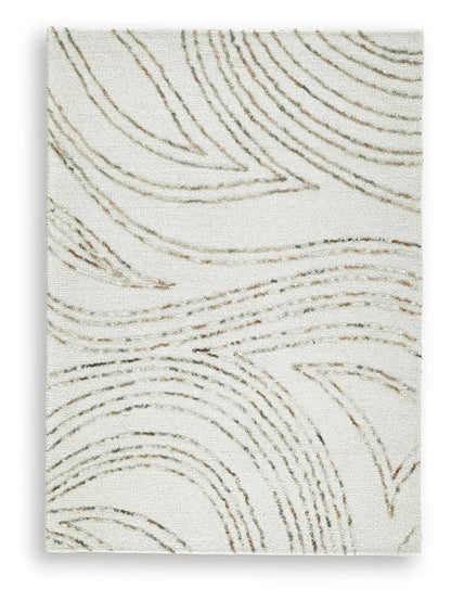 Deenbury - Ivory / Green / Brown - Medium Rug - 5' x 7'