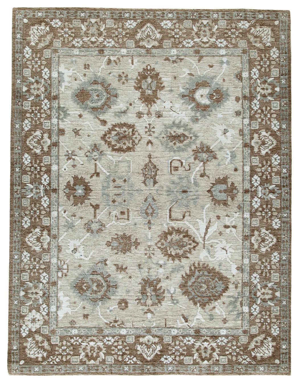 Ainswick - Memory Foam 8' x 10' Rug - Brown / Beige / Gray