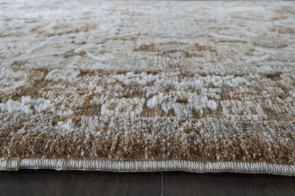 Ainswick - Memory Foam 5' x 7' Rug - Brown / Beige / Gray