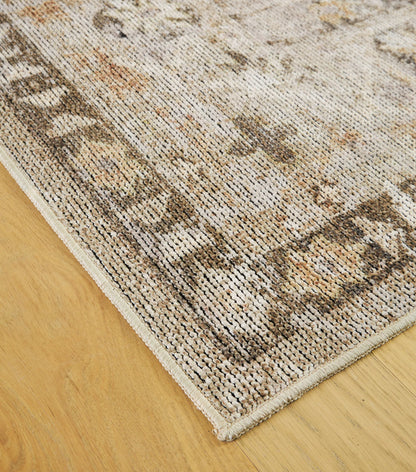 Livdon - 8' x 10' Washable Rug - Brown / Beige / Gray