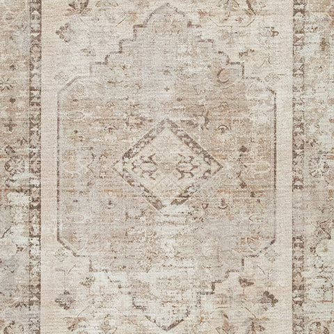 Livdon - 8' x 10' Washable Rug - Brown / Beige / Gray