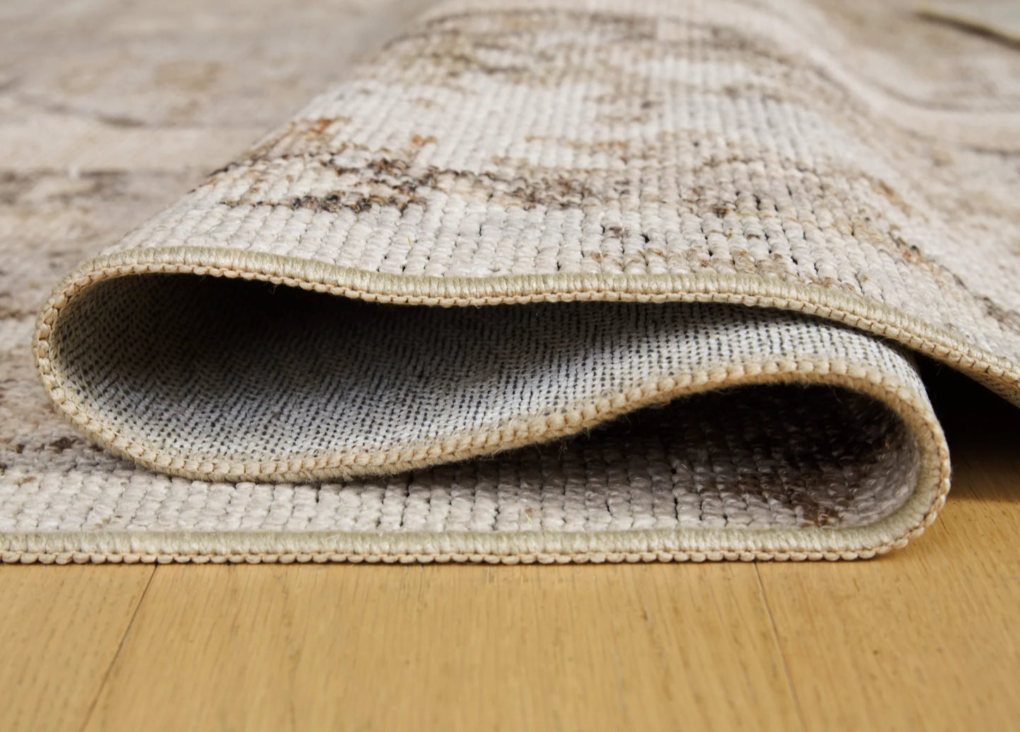 Livdon - 5' x 7' Washable Rug - Brown / Beige / Gray