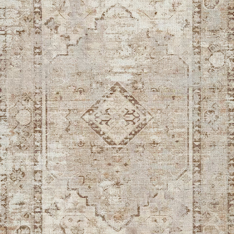 Livdon - 5' x 7' Washable Rug - Brown / Beige / Gray