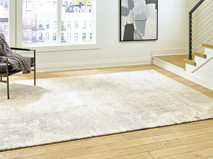 Raif - 8' x 10' Rug - Gray / White / Cream