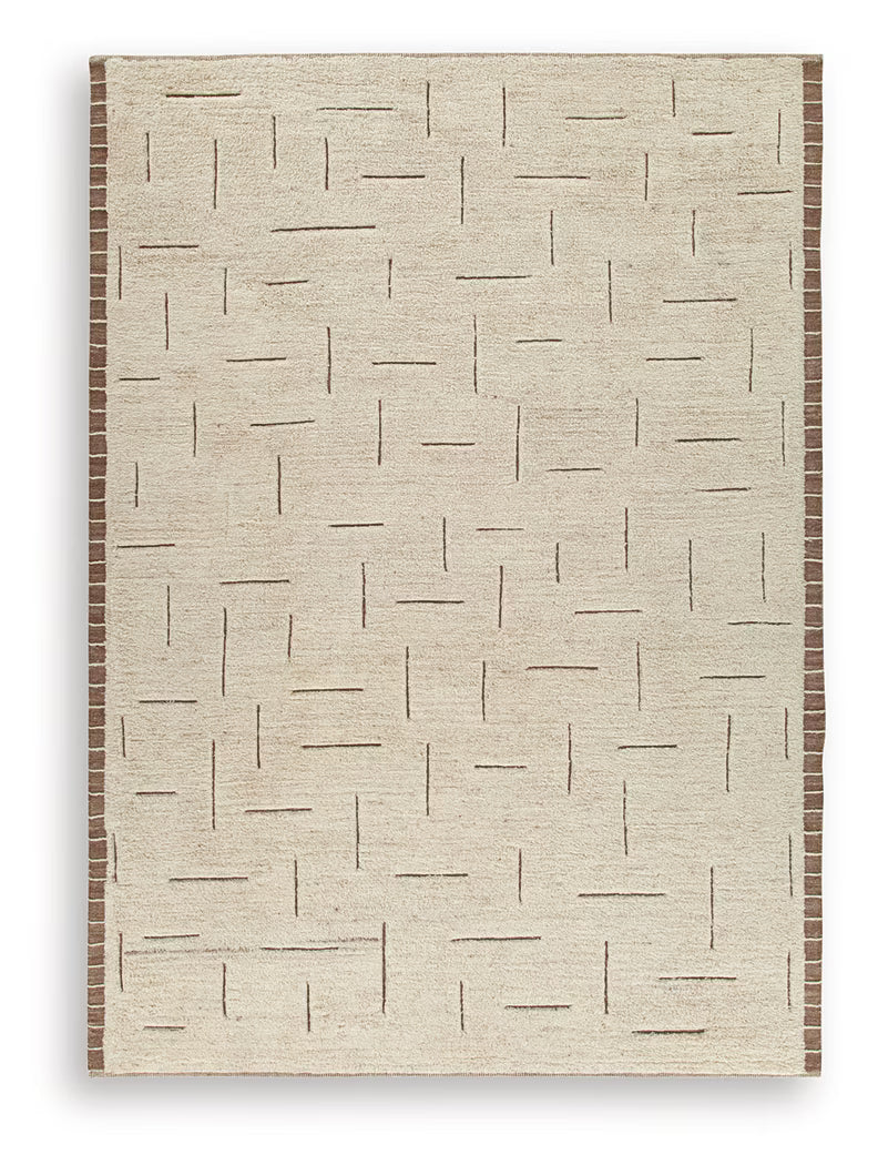 Clayman - 9' x 12' Rug - Beige / Brown