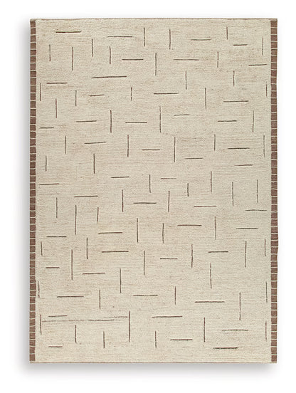 Clayman - 9' x 12' Rug - Beige / Brown