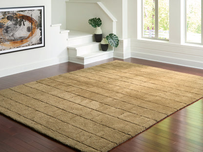 Luzmont - 9' x 12' Rug - Golden Brown