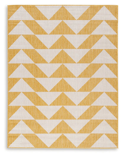 Thomley - Ivory / Yellow - Large Rug - 8' x 10'