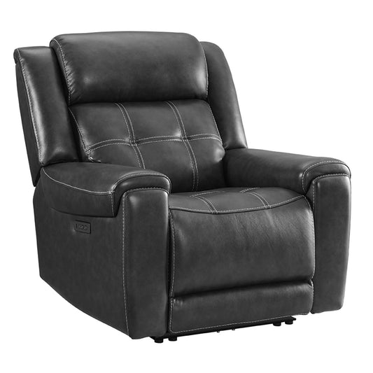 Regis - Dual-Power Recliner - Baron Charcoal