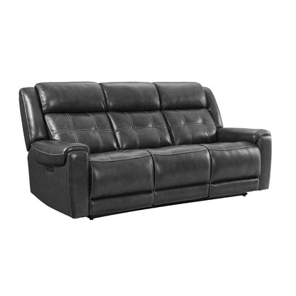 Regis - Dual-Power Sofa - Baron Charcoal