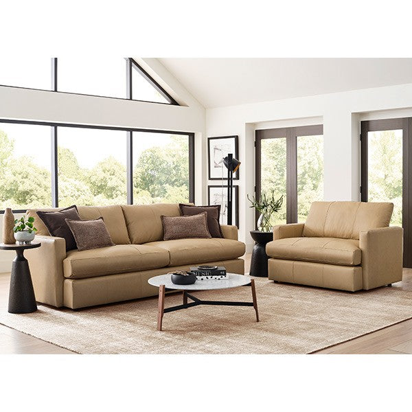 Best Home Furnishings “Rumord” Custom Leather Sofa