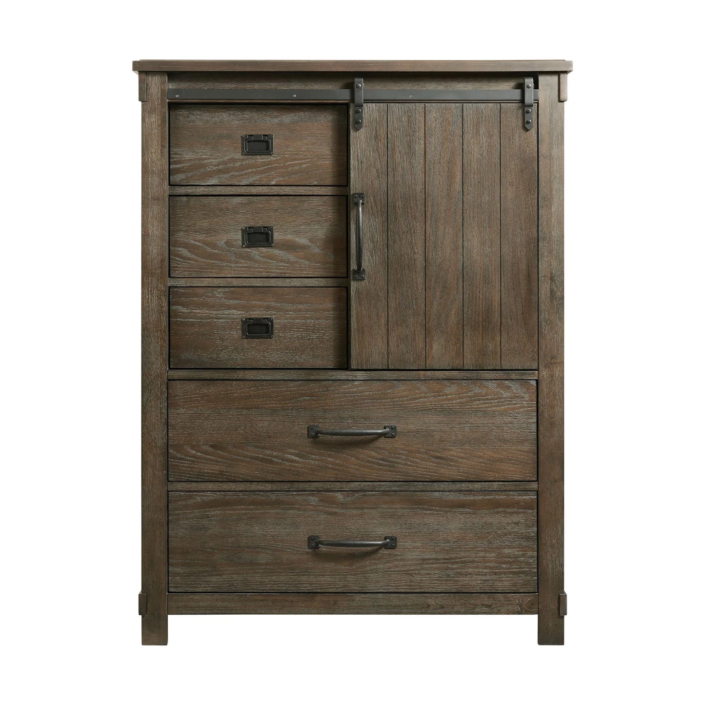 Scott - 5-Drawer Gentlemen Chest - Dark Brown