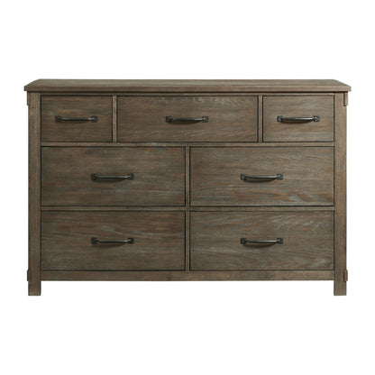 Scott - 7-Drawer Dresser - Dark Brown