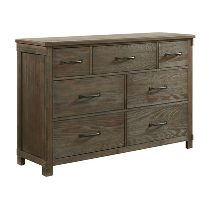 Scott - 7-Drawer Dresser - Dark Brown