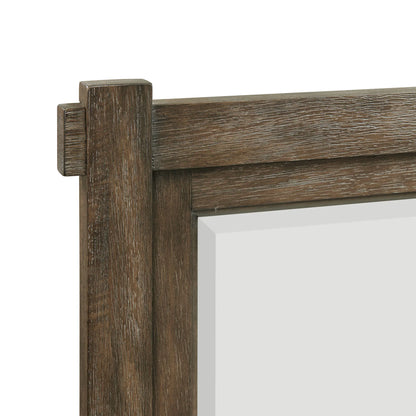 Scott - 7-Drawer Dresser With Mirror Set - Dark Brown