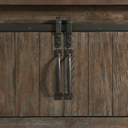 Scott - Queen Platform Storage Bed - Dark Brown