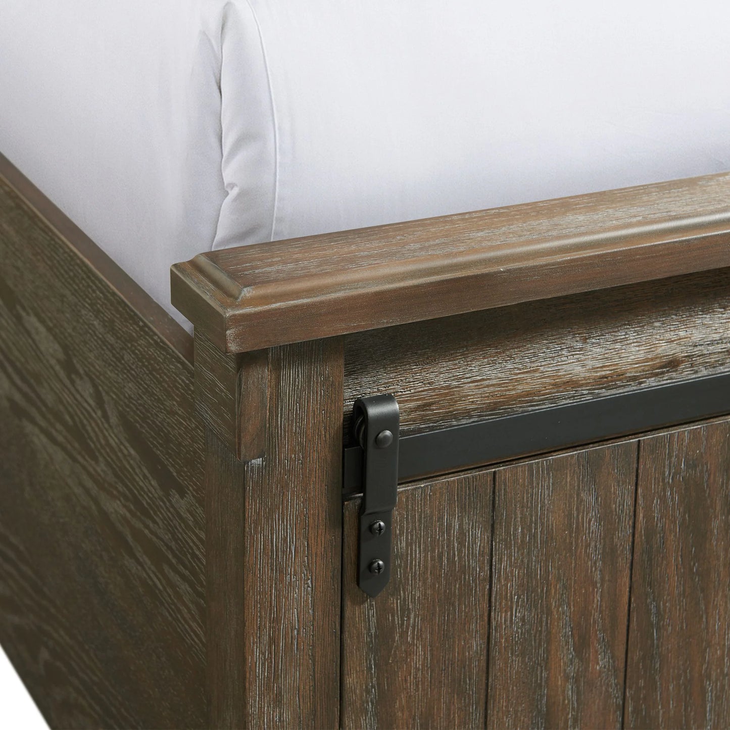 Scott - Queen Platform Storage Bed - Dark Brown