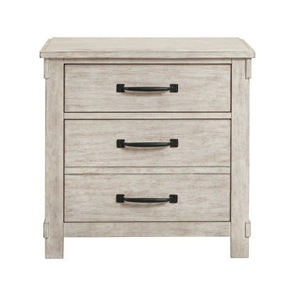 Scott - 2-Drawer Nightstand With USB Ports - White