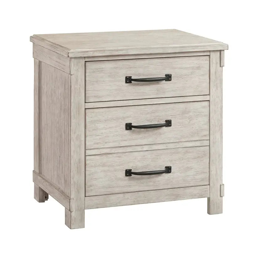 Scott - 2-Drawer Nightstand With USB Ports - White