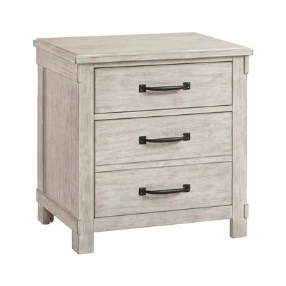 Scott - 2-Drawer Nightstand With USB Ports - White