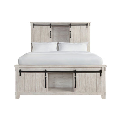 Scott - Queen Platform Storage Bed - White