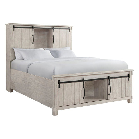 Scott - Queen Platform Storage Bed - White