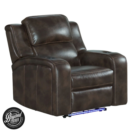 Silhouette - Dual-Power Recliner - Bolero Coffee