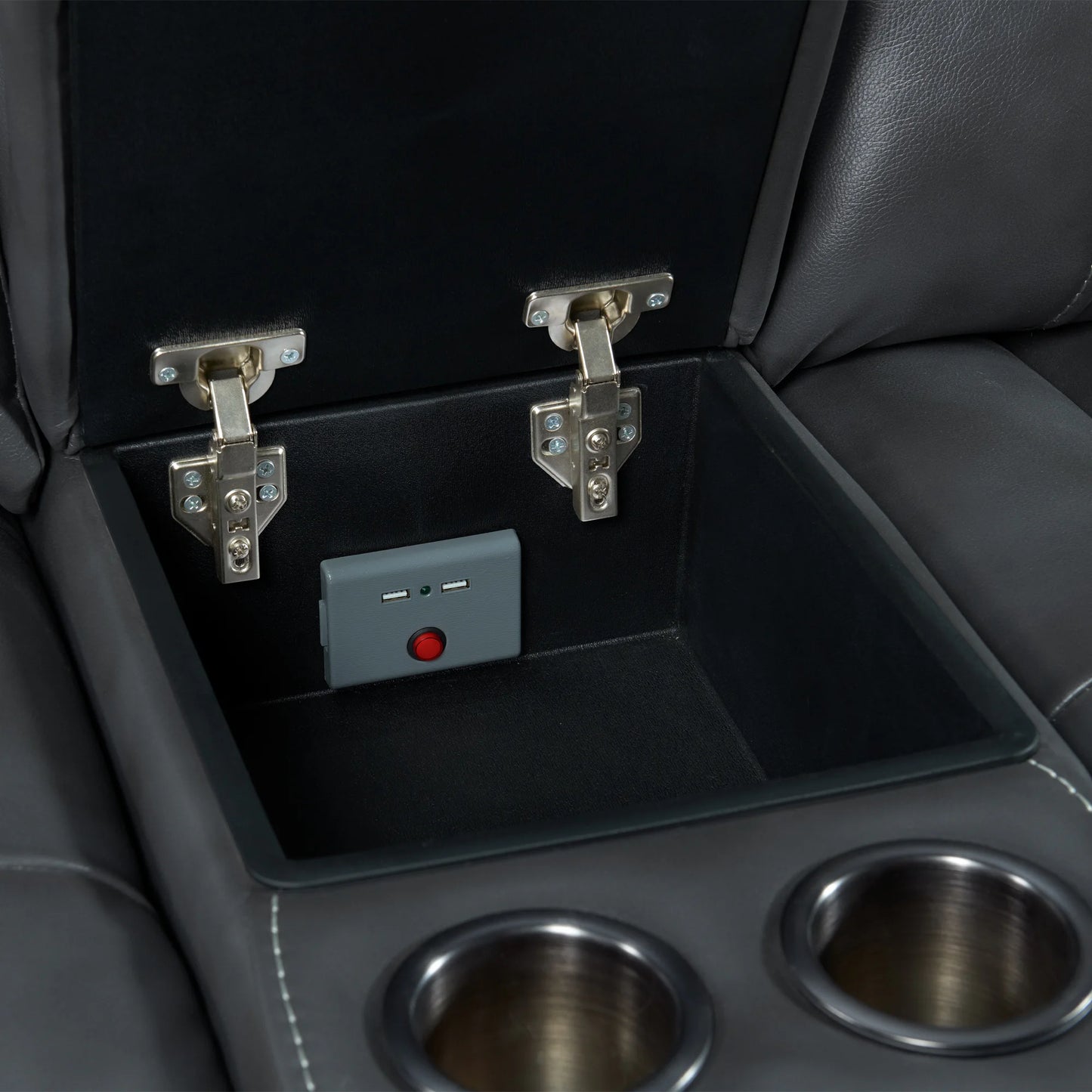 Summit - Dual-Power Loveseat - Bolero Slate