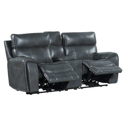 Summit - Dual-Power Loveseat - Bolero Slate
