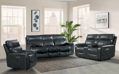 Summit - Dual-Power Loveseat - Bolero Slate