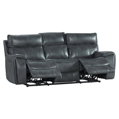 Summit - Dual-Power Sofa - Bolero Slate