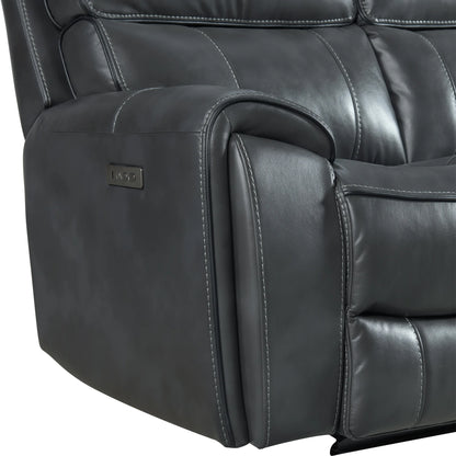 Summit - Dual-Power Sofa - Bolero Slate