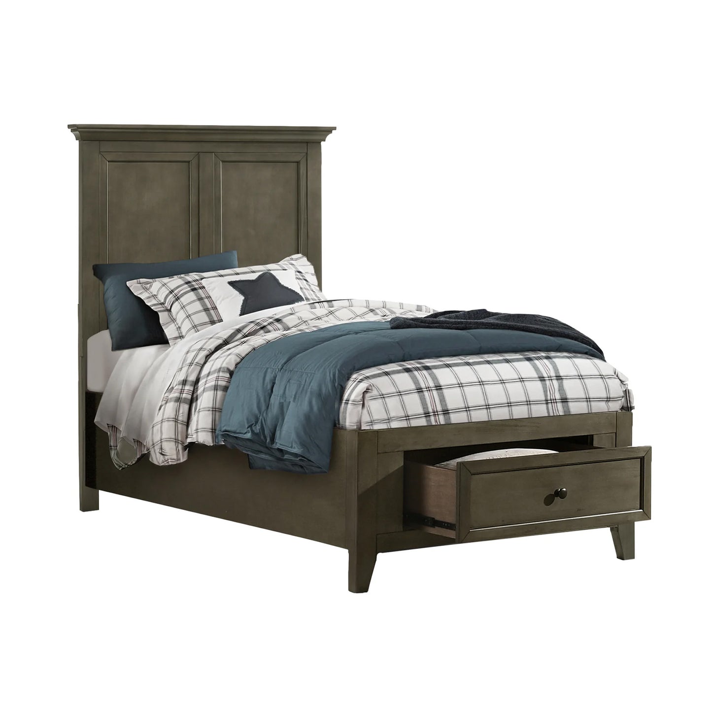San Mateo Youth - Twin Storage Bed - Gray